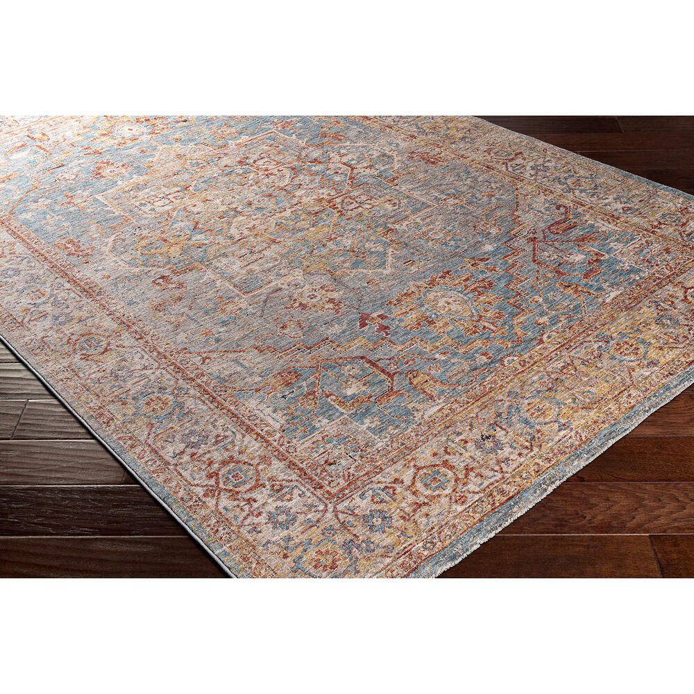 Surya Mirabel 10&#39; x 14&#39; Teal, Aqua, Gray, Burnt Orange, Olive and Beige Area Rug, , large