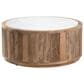 Crestview Collection Santorini Cocktail Table in White and Brown, , large
