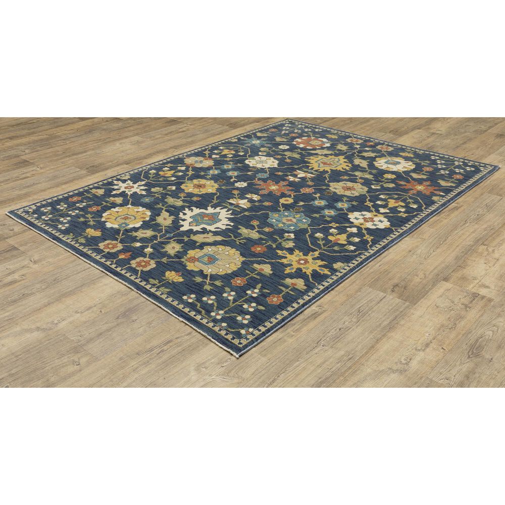 Oriental Weavers Francesca FR02L 5&#39;3&quot; x 7&#39;6&quot; Blue Area Rug, , large