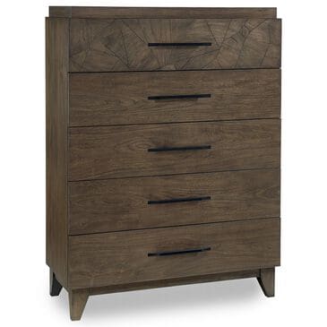 Urban Home Broderick 5-Drawer Chest in Wild Oats Brown, , large