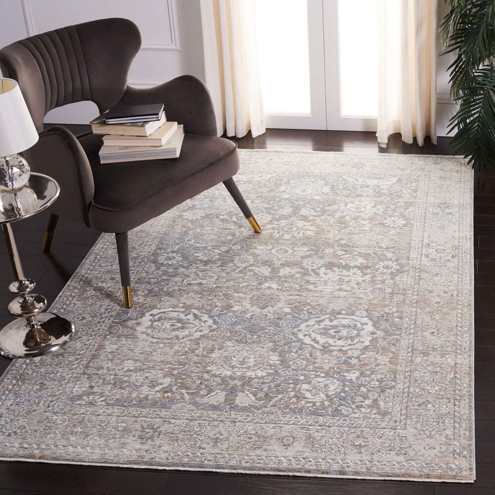 Safavieh Webster WBS326G 9&#39; x 12&#39; Grey and Beige Area Rug, , large