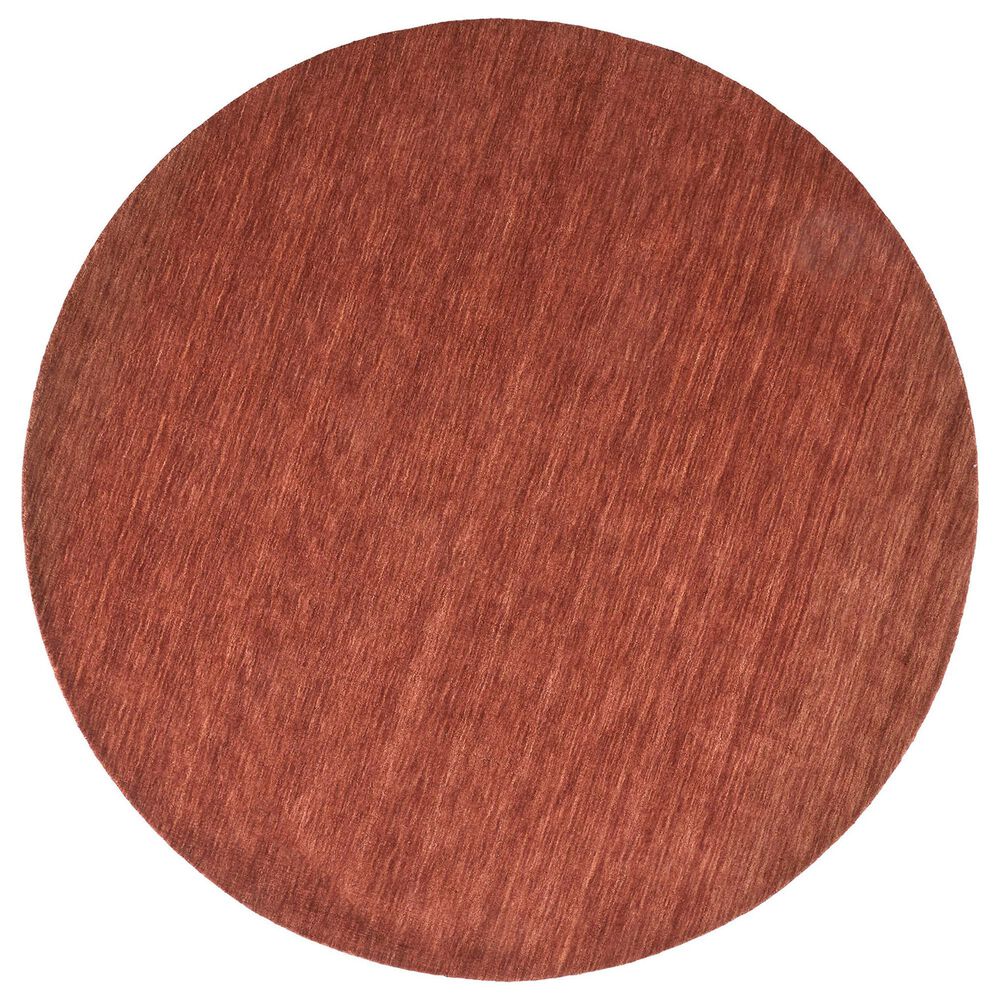 Feizy Rugs Luna 10" Round Rust Area Rug, , large