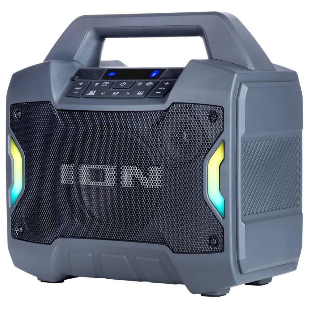 Ion Audio Game Day Primetime Portable Rechargeable Speaker with Lights in Gray, , large