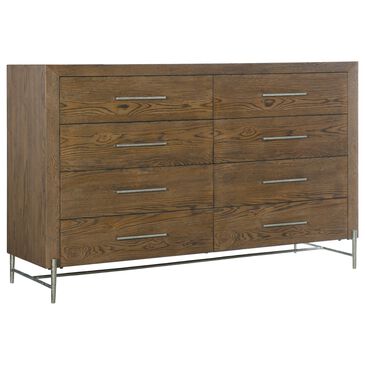 Hooker Furniture Chapman 8-Drawer Dresser in Warm Brown and Pewter, , large
