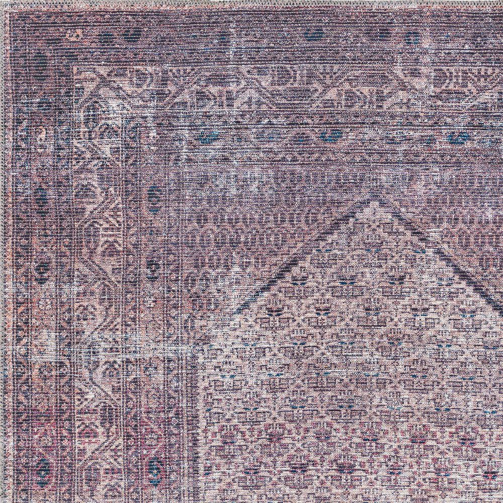 37B Colin 7&#39;10&quot; x 10&#39;2&quot; Plum, Ink Blue, Dusty Pink and Cream Area Rug, , large