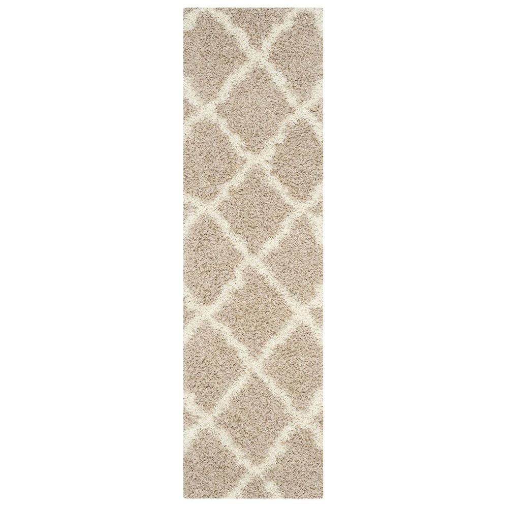 Safavieh Dallas Shag SGD257D-26 2"3" x 6" Beige/Ivory Runner, , large