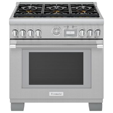 Thermador 36" Pro Grand Dual Fuel Range with 6 Burners in Stainless Steel, , large