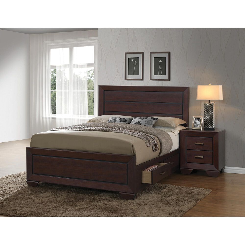 Pacific Landing Kauffman 2 Drawer Nightstand in Dark Cocoa, , large