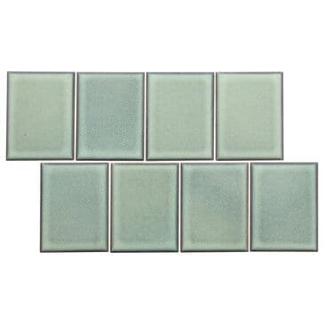 Emser Cuadro Sky 4" x 5" on 9" x 14" Flat Porcelain Mosaic Sheet, , large