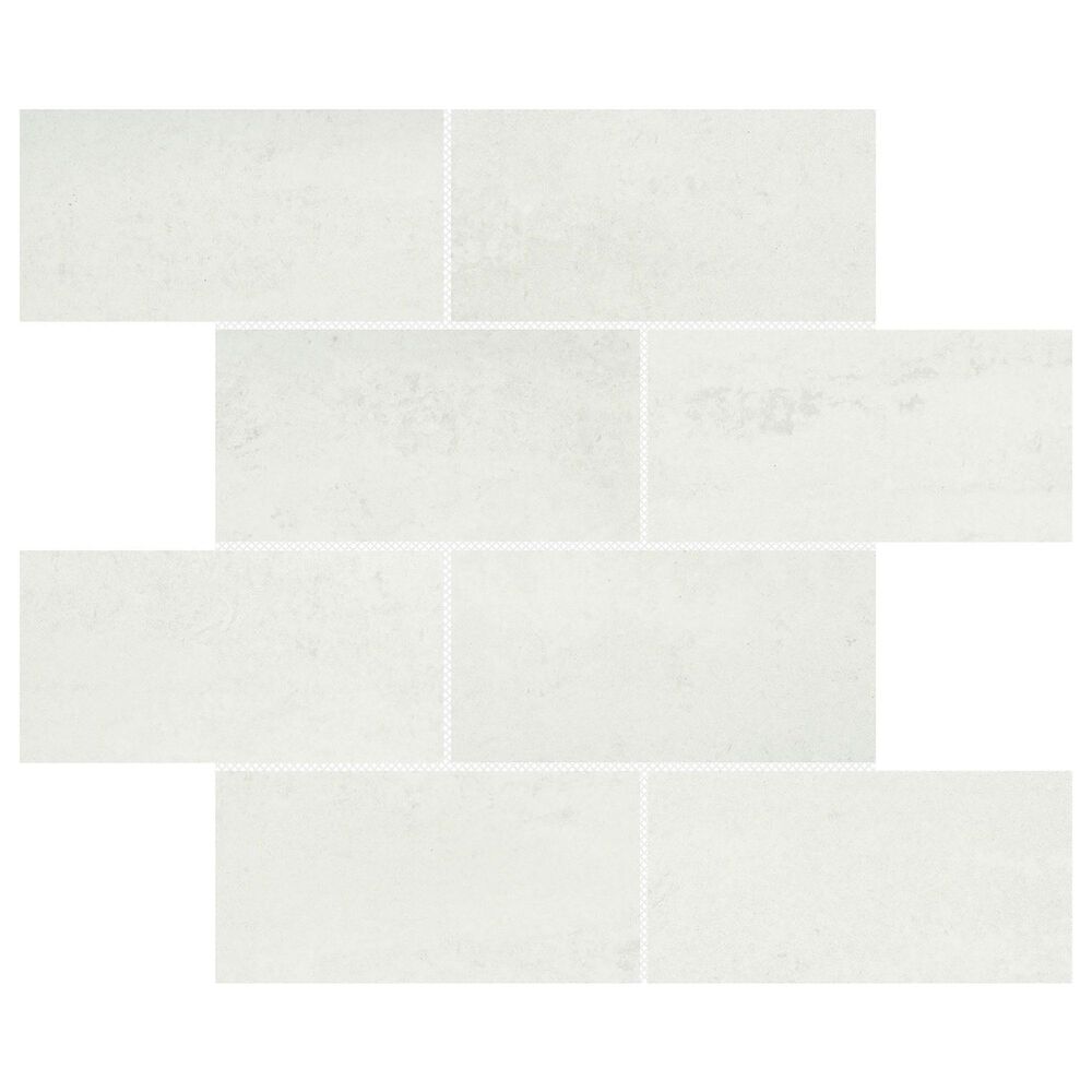 Emser Prodigy Agnesi 3" x 6" Rectangle on 12" x 12" Porcelain Mosaic Sheet, , large