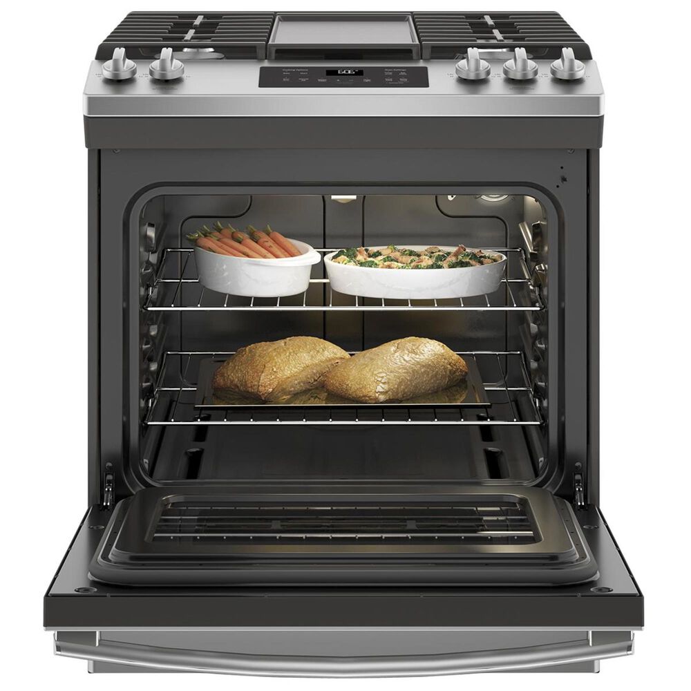 GE Appliances 30&quot; Slide-In Front Control Gas Range in Stainless, , large