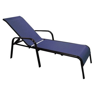 Loni Birch Oversized Lounge Chair in Navy and Black, , large