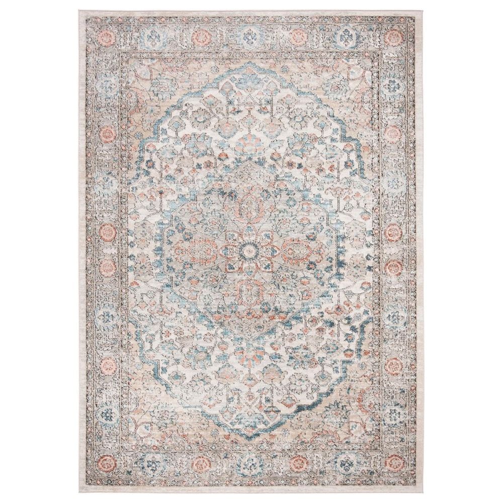 Safavieh Oregon 5"1" x 7"6" Grey and Blue Area Rug, , large