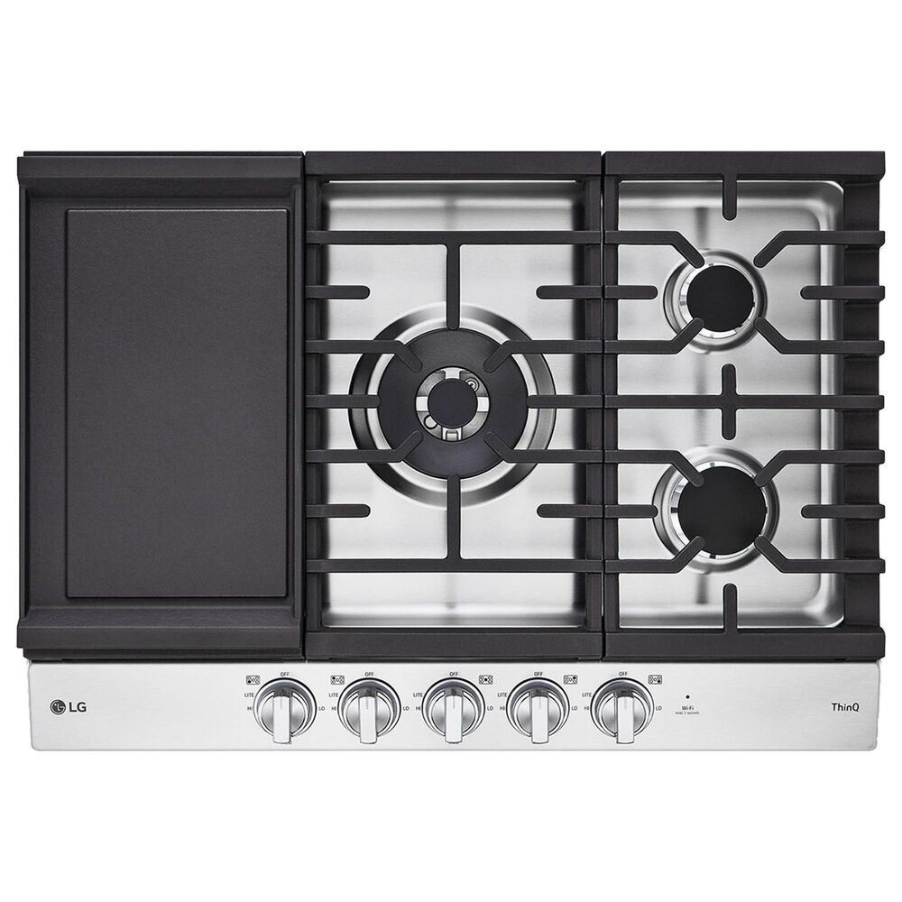 LG 30" Smart Gas Cooktop In Stainless Steel , , large