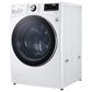 LG 5.0 Cu. Ft. Front Load Washer and 7.4 Cu. Ft. Electric Dryer with TurboWash 360 Laundry Pair in White (Pedestals Sold Separately), , large