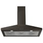 Whirlpool 36" Chimney Wall Mount Range Hood in Fingerprint Black Stainless Steel, , large