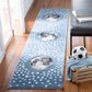 Safavieh Carousel 2" x 8" Light Blue and Grey Kids Runner, , large