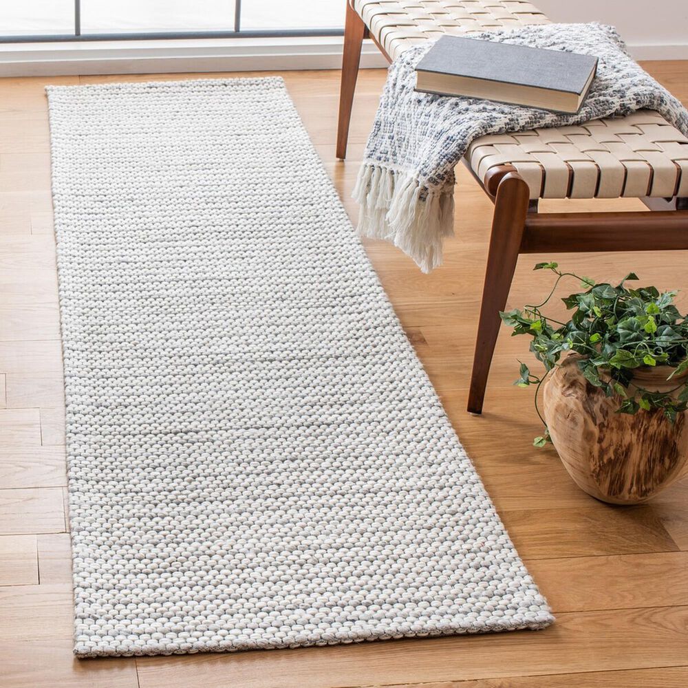 Safavieh Marbella 2&#39;3&quot; x 6&#39; Light Grey and Ivory Runner, , large