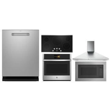 GE Profile 6-Piece Kitchen Package with Dishwasher in Stainless Steel, , large