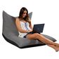 Jaxx Finster Patio Bean Bag Lounge Chair in Slate, , large