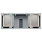 James Martin Brittany 60" Single Bathroom Vanity in Urban Gray with 3 cm Arctic Fall Solid Surface Top and Rectangle Sink, , large