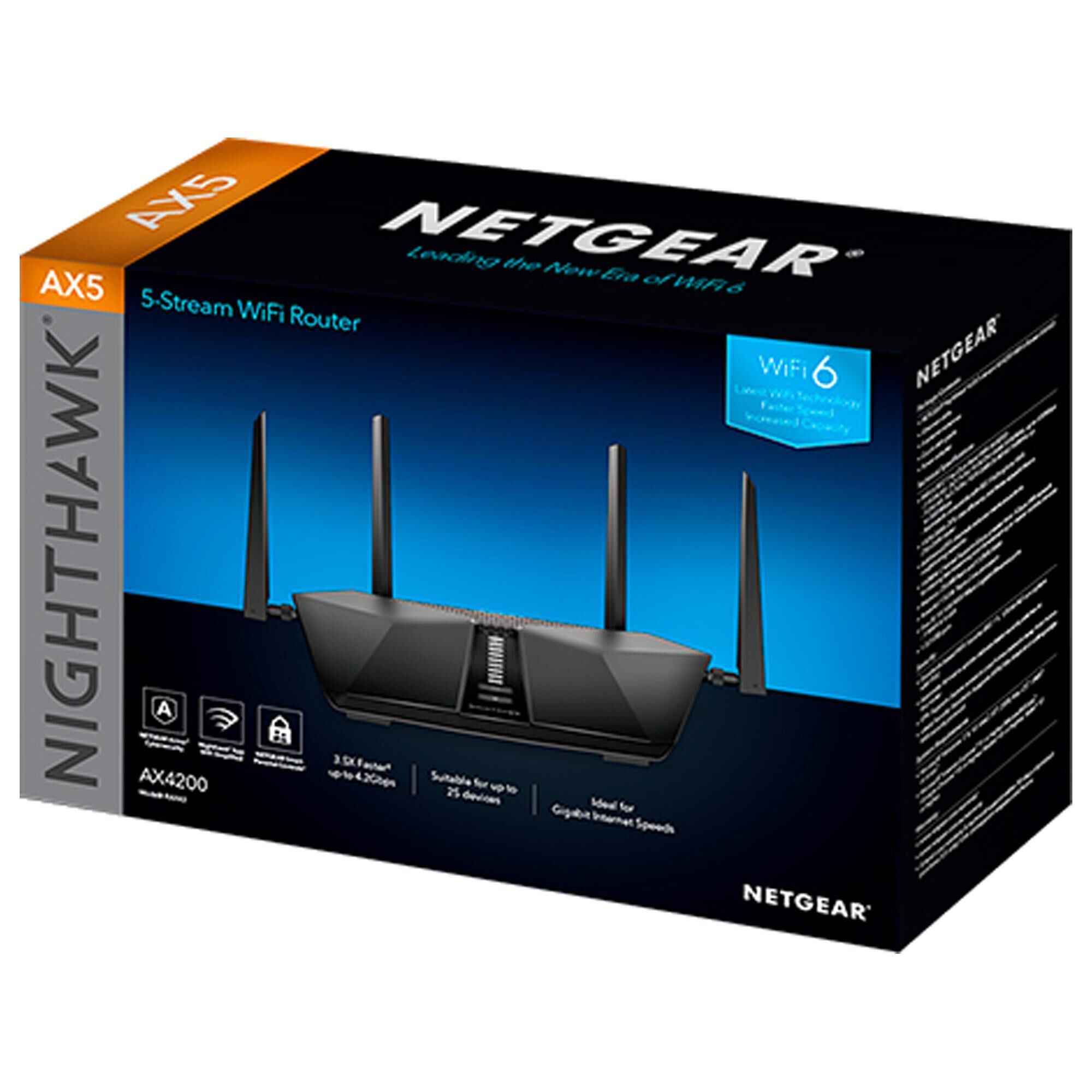 NETGEAR Nighthawk AX4200 5-Stream Dual-Band Wi-Fi 6 Router | NFM