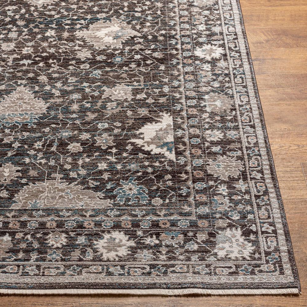 Surya Carlisle 8&#39;10&quot; x 12&#39;6&quot; Dark Brown, Ivory, Light Sage, Dusty Pink, Pale Blue and Olive Area Rug, , large