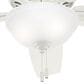 Hunter Newsome Low Profile 52" Ceiling Fan with Lights in Fresh White, , large