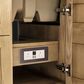 James Martin Breckenridge 72" Double Bathroom Vanity in Light Natural Oak with 3 cm Carrara White Marble Top and Rectangular Sinks, , large