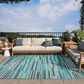 Dalyn Rug Company Sedona Striped 10" x 14" Poolside Indoor/Outdoor Area Performance Rug, , large