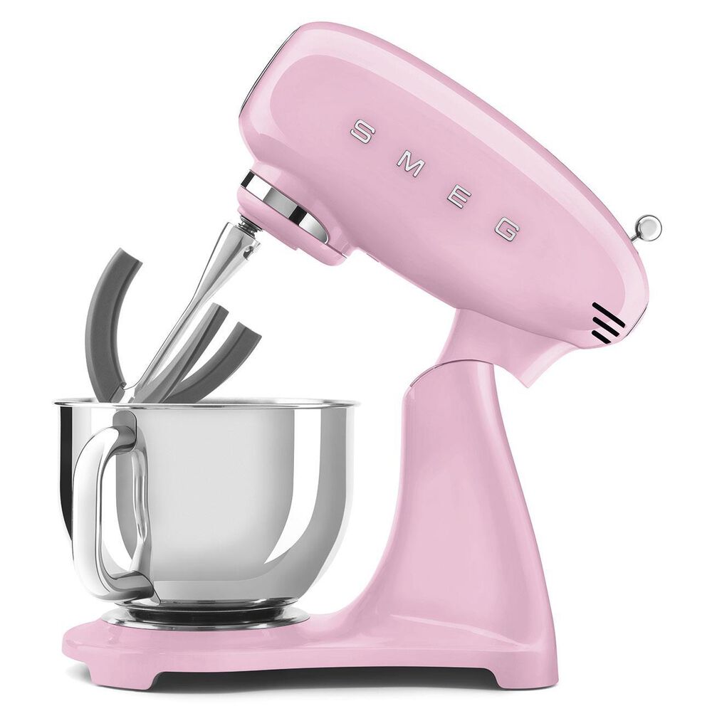 Smeg Retro Full-Col Stand Mix, Pink, , large