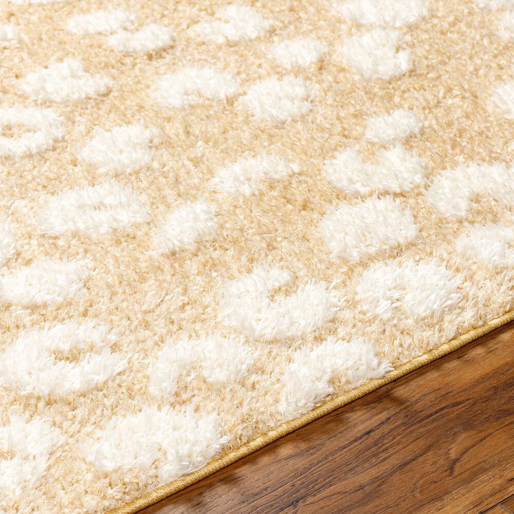 Surya Rodos 5&#39;3&quot; x 7&#39; Mustard, White,Tan Area Rug, , large