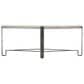 Bernhardt Sayers 48" Cocktail Table in Oil-Rubbed Bronze and White, , large