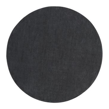 Surya Mystique M-341 8" Round Charcoal Area Rug, , large