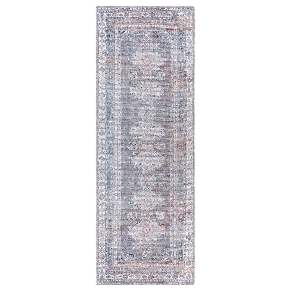 Surya Colin 2"7" x 12" Charcoal, Light Gray, Brown and Cream Runner, , large