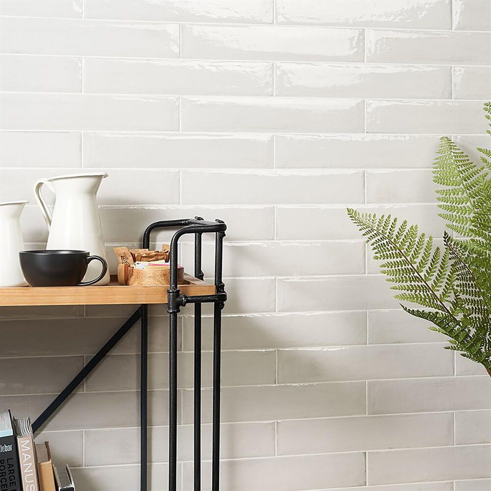 Soho Studio Frammenti Brick Bianco 3 x 16 Porcelain Tile