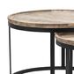 Crestview Collection Bengal Manor Cocktail Tables in Light Mango Wood and Black (Set of 2), , large
