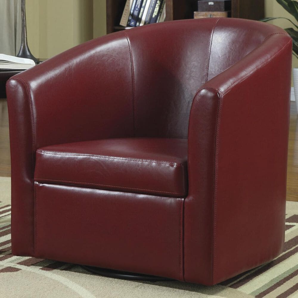 Pacific Landing Accent Swivel Chair in Red, , large