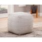 Steve Silver Hakim Pouf in Ivory, , large