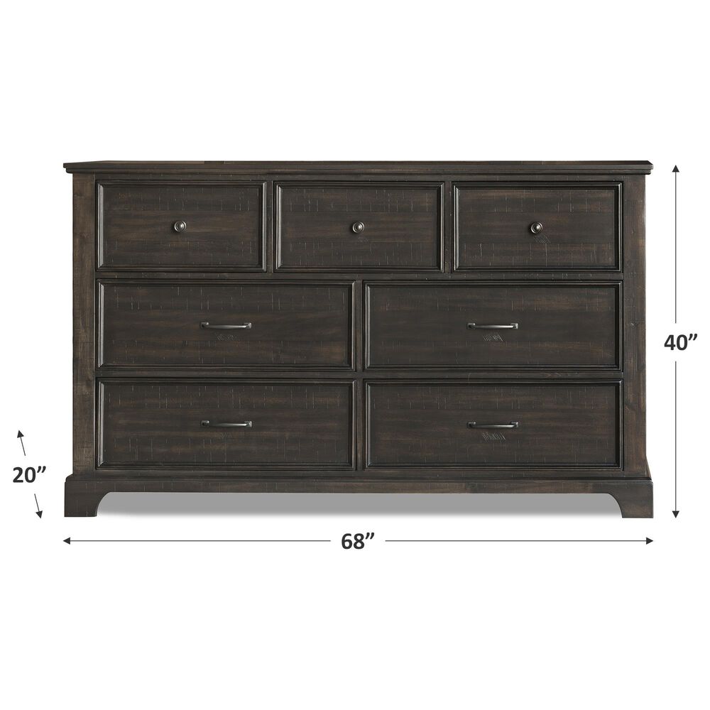 New Heritage Design Stafford County 7-Drawer Dresser Only in Walnut, , large