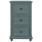 Flair Industries 3-Drawer Side Table in Seafoam, , large