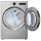 LG 7.4 Cu. Ft. Smart Front Load Gas Dryer with Sensor Dry and Steam in Graphite Steel, , large