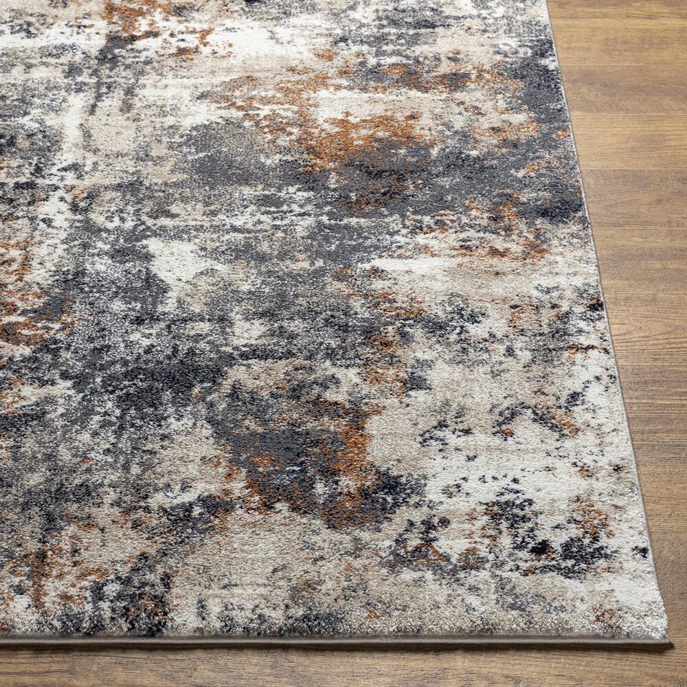 Surya Tuscany 2&#39; x 3&#39; Gray, Camel and White Area Rug, , large