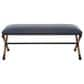 Uttermost Firth Bench in Navy Blue, , large