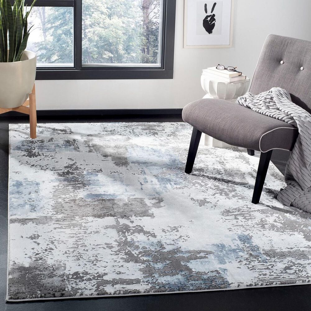 Safavieh Craft CFT820F 2&#39;7&quot; x 5&#39; Grey and Blue Area Rug, , large