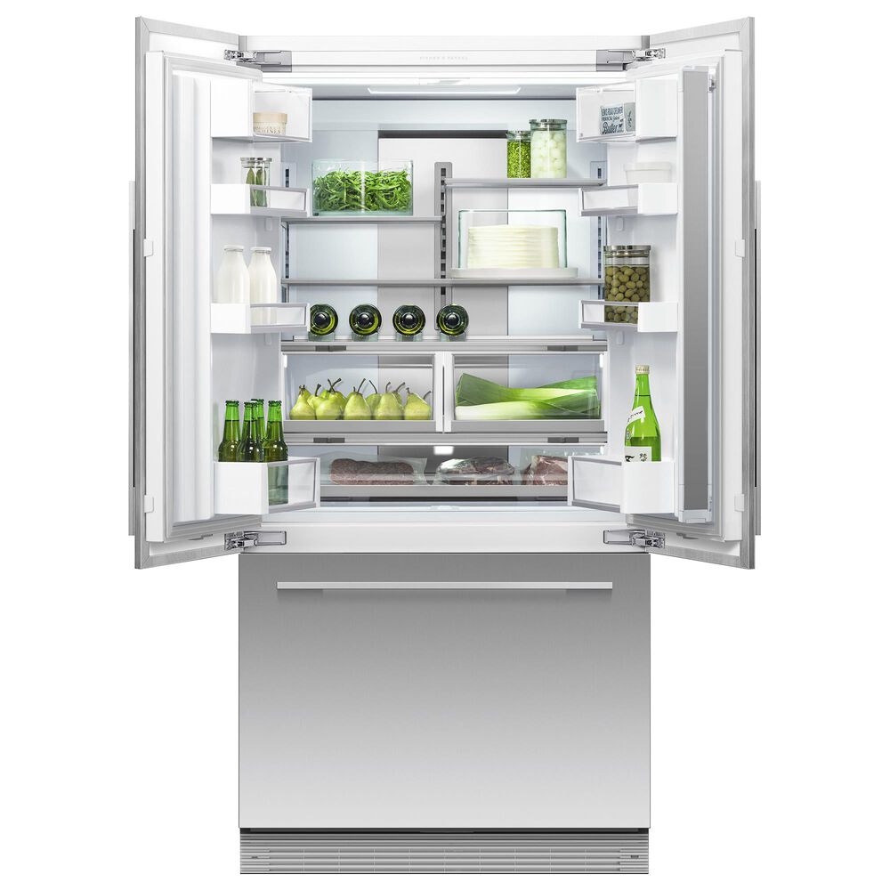 Fisher and Paykel 36&quot; Integrated French Door Panel I&amp;W with 72&quot; High in Stainless Steel, , large