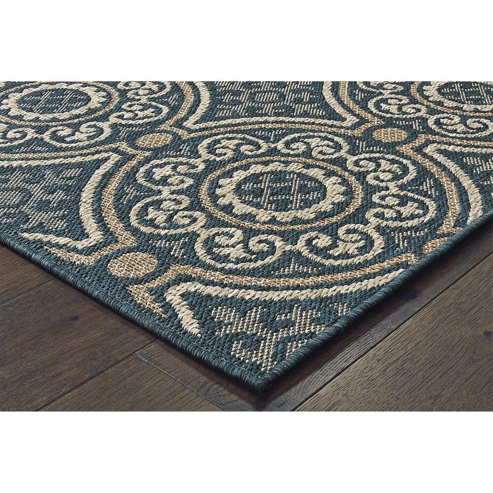 Oriental Weavers Latitude 609B 3&#39;3&quot; x 5&#39; Blue Area Rug, , large