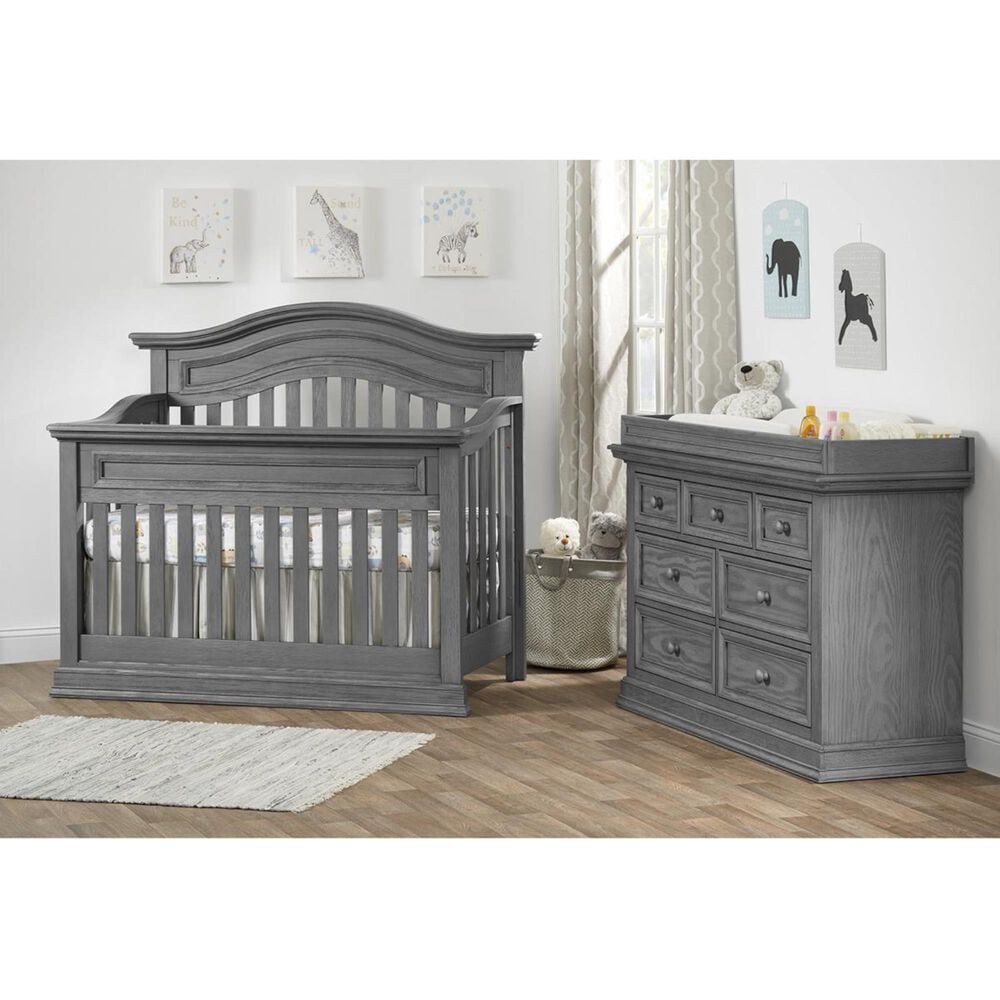 Oxford Baby Glenbrook Dresser and Changer Topper in Graphite Gray, , large