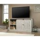 Sauder Barrister Lane 61" Entertainment Credenza in White Plank, , large