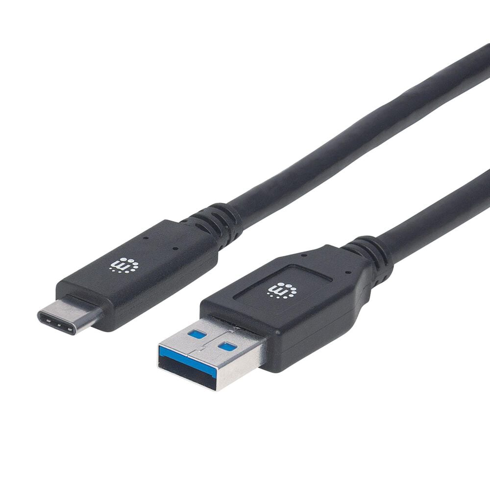 Manhattan 10&#39; USB 3.2 Gen 1, Type-A Male to Type-C Male, 5 Gbps in Black, , large